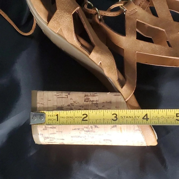 Guess Womens Lace up Block Heel Sandals - Picture 9 of 9